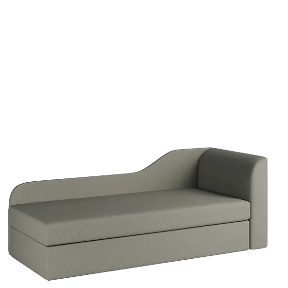 MICHELLE válenda celočalouněná, provedení pravé, látka BO 26 šedá